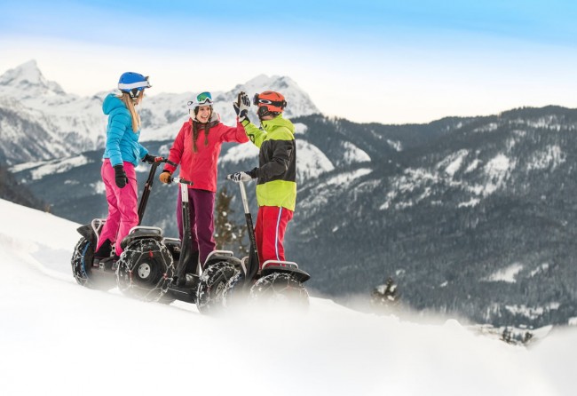 Segway fahren im Winter in Flachau © Flachau Tourismus